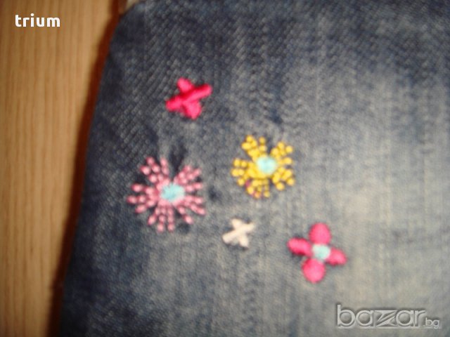 Дънкова пола Funky diva с красиви апликации, 98-104см., 3-4г., снимка 4 - Детски рокли и поли - 15334188