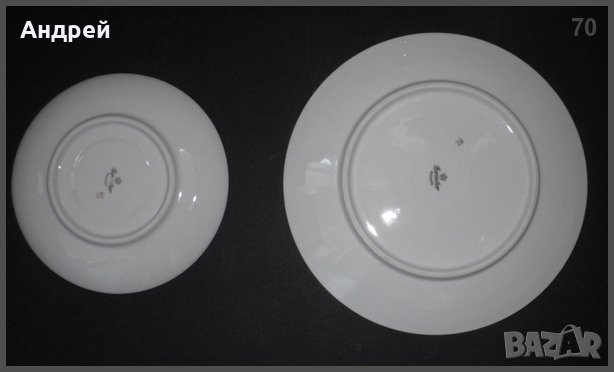  Сервиз от 10бр, салатни(предястие)чинии + 10бр.малки чинии за десерт  (или подложни), снимка 4 - Сервизи - 22964938