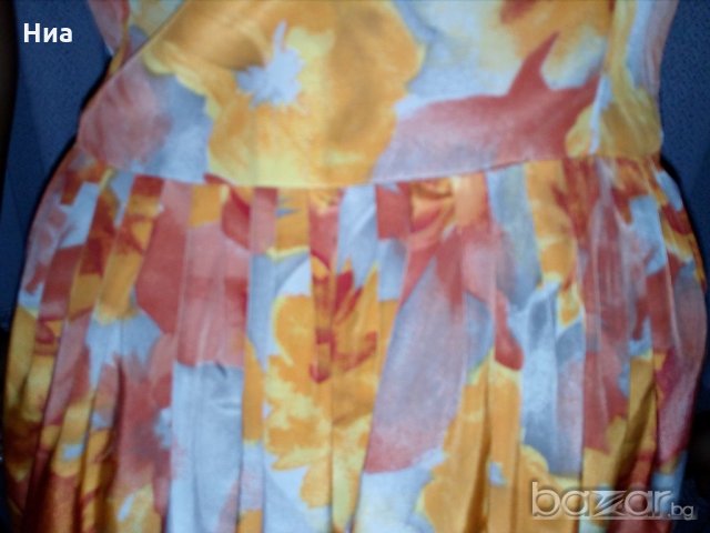 Свежа рокля с флорални мотиви- М/ L, снимка 6 - Рокли - 20600151
