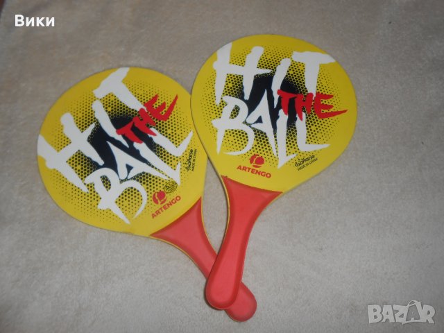 Дървени хилки за плажен тенис artengo oxylane 72138, снимка 1