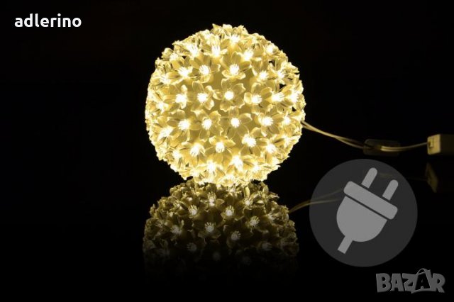  Уникално, светещо кълбо, светеща сфера, Коледна украса, декорация , снимка 4 - Декорация за дома - 24780792