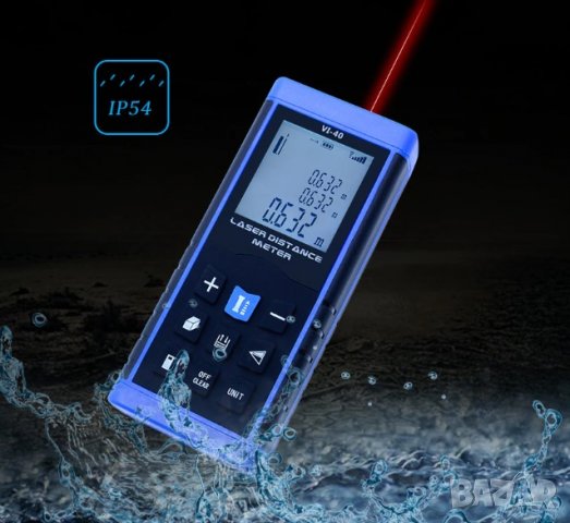 Лазерни далекомери с ЕЛЕКТРОНЕН ЖИРОСКОП (лазерен нивел, отвес, ъгломер)-60м, 100м, снимка 9 - Измервателни инструменти - 22576063