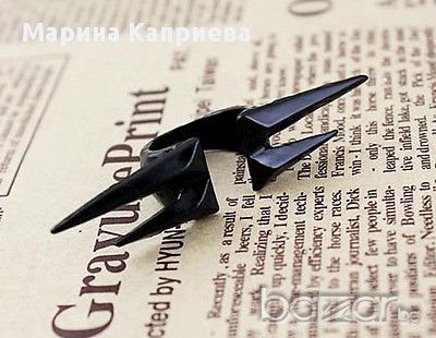 Черен пръстен /А-16/, снимка 3 - Пръстени - 9317072