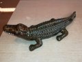 крокодил-керамика-порцелан-36х12х9см, снимка 6