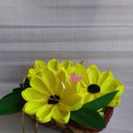 Панерче с цветя, снимка 3 - Декорация за дома - 14388913