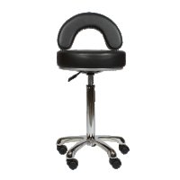Козметичен/фризьорски стол - табуретка с облегалка Zen alto 49/62 см, снимка 3 - Друго оборудване - 24314742