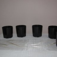 Черни стъклени чаши -всякакви модели, снимка 10 - Декорация за дома - 15761198
