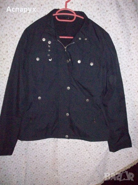 Дамско яке тъмно-синьо размер М, снимка 1