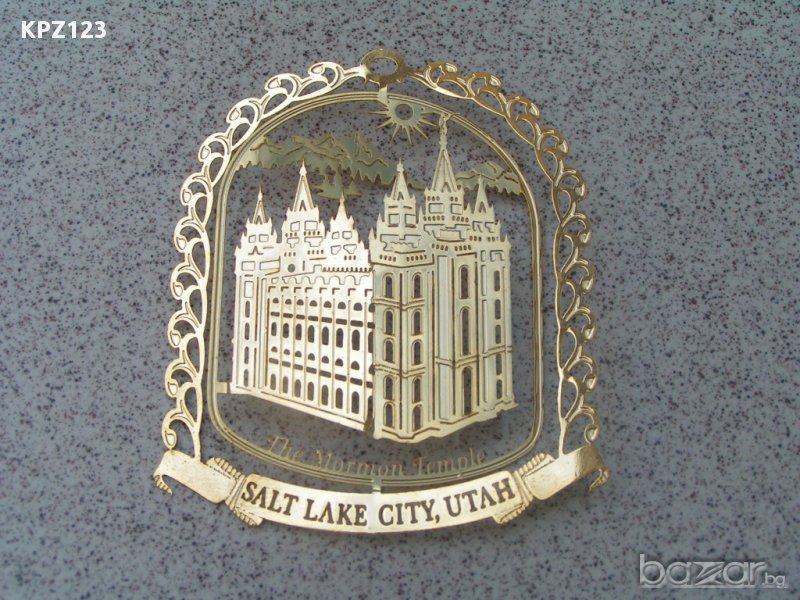 Плакет в кутия град Солт Лейк сити , снимка 1