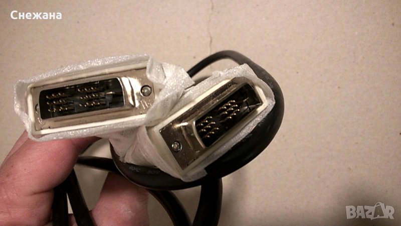 Кабели компют. 1/ видео DVI M/M; 2/ захранващ, снимка 1