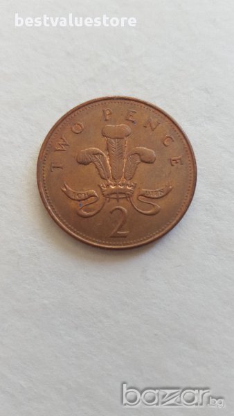 Монета От 2 Английски Пени От 2007г. / 2007 2 UK Pence Coin KM# 987 Sp# 4690, снимка 1