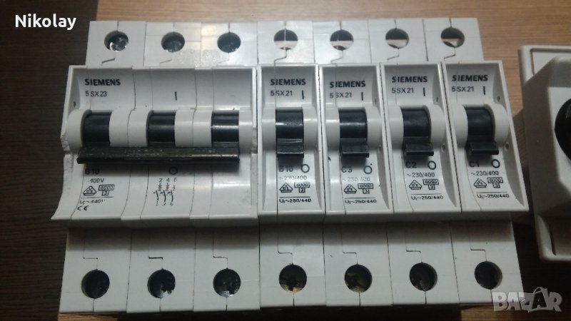 АВТОМАТИЧНИ ПРЕДПАЗИТЕЛИ, КОНТАКТОРИ, РЕЛЕТА, ГНЕЗДА, SIEMENS, MOELLER, снимка 1