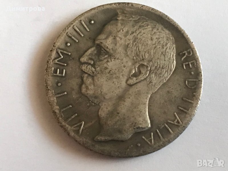 10 лири Италия 1929 Виктор Емануил, снимка 1