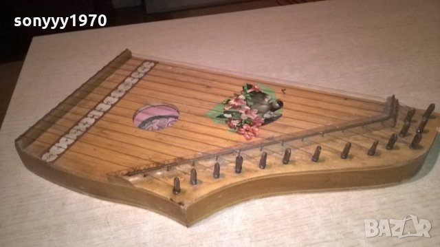 antique-cithare a.j.m. marque deposee-внос швеицария-40х20х4см, снимка 10 - Струнни инструменти - 22256822