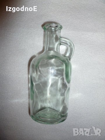 Стъклено шише с дръжка, дамаджана, снимка 1 - Други ценни предмети - 22699664