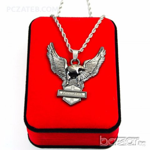 Метален медальон с ланец от медицинска стомана 4, снимка 1