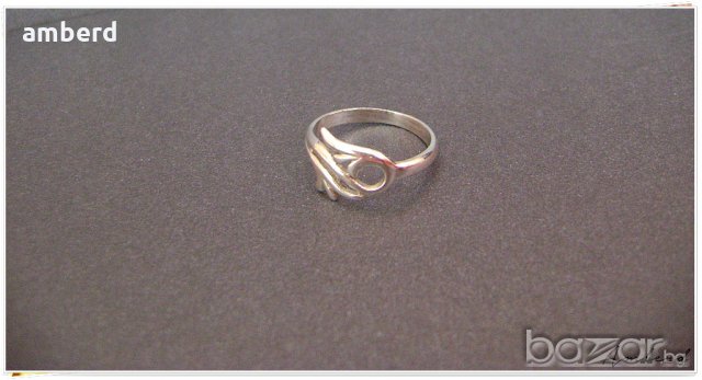 Нежен сребърен пръстен R013, снимка 4 - Пръстени - 20275803