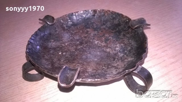 пепелник от ковано желязо-14см, снимка 1 - Антикварни и старинни предмети - 18225149
