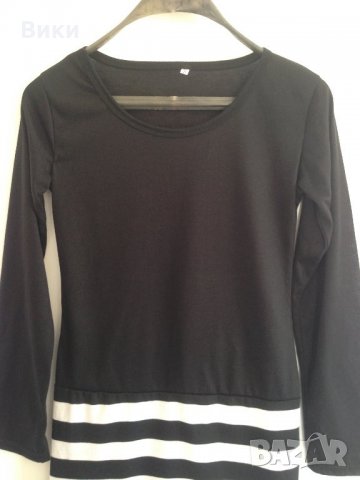 Черно и бяло блуза туника, снимка 4 - Туники - 24300506