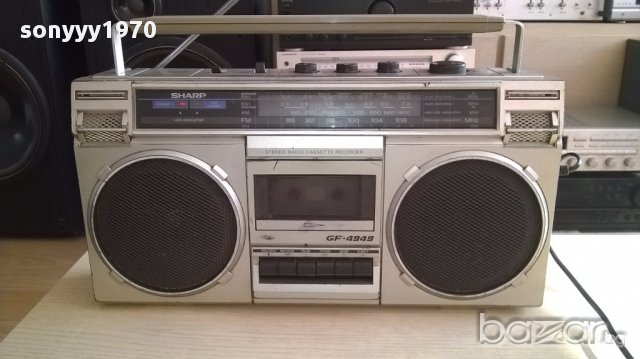 OLD-Ретро колекция от sharp gf-4949zg-внос швеицария, снимка 3 - Радиокасетофони, транзистори - 17082817