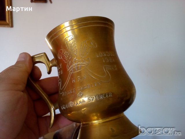 1933г. Масивна бронзова - Халба - 1 бр. ( 777952) , снимка 4 - Други стоки за дома - 18312465