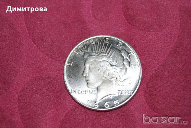 1 долар САЩ 1965, снимка 1 - Нумизматика и бонистика - 19840076