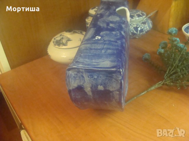 Арт деко Великолепна керамична ваза ръчна изработка , снимка 3 - Декорация за дома - 24139592