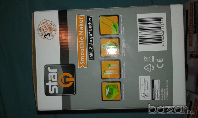 Блендер за смути!MAKER STAR - нови!, снимка 3 - Блендери - 17652582