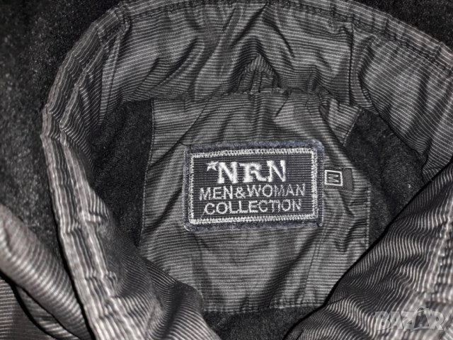 Тъмносиво яке марка NRN с махаща качулка и топла подплата, снимка 3 - Якета - 23625580