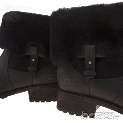 ПРОМО 🍊 UGG AUSTRALIA 🍊 Дамски черни непромокаеми кожени боти CHYLER 36/37 нови с кутия, снимка 8 - Дамски боти - 19791027