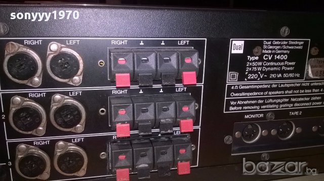 Dual-stereo amplifier-germany-як ретрак-внос швеицария, снимка 14 - Ресийвъри, усилватели, смесителни пултове - 15736234