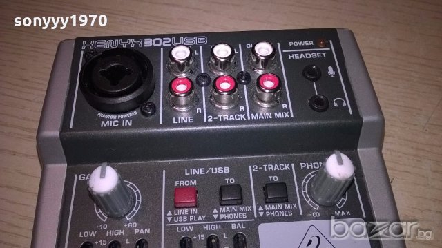 behringer-xenyx 302 usb-внос швеицария, снимка 12 - Ресийвъри, усилватели, смесителни пултове - 19573939