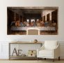 Картина- Тайната вечеря, Леонардо да Винчи, репродукция, канава, картинанно пано № 161