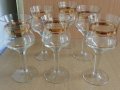 Стъклени чаши с златен кант, снимка 6