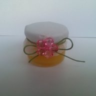 Подарък за гостите - Бурканче мед в розово, снимка 11 - Сватбени аксесоари - 10235708