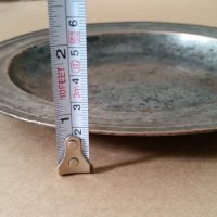 Автентична 1867 Възрожденска медна чиния сахан паница бакър, снимка 12 - Антикварни и старинни предмети - 21381340
