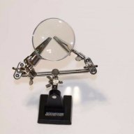 професионална стъклена лупа "Помощна ръка", 3х, 60 мм, немска, внос от Германия