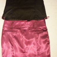Лилава пола и черно бюстие, С размер, снимка 6 - Поли - 15334168