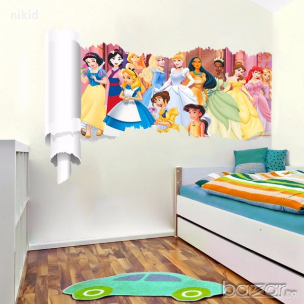 13 Приказни героини Принцеси Постер стикер лепенка за стена детска стая, снимка 1