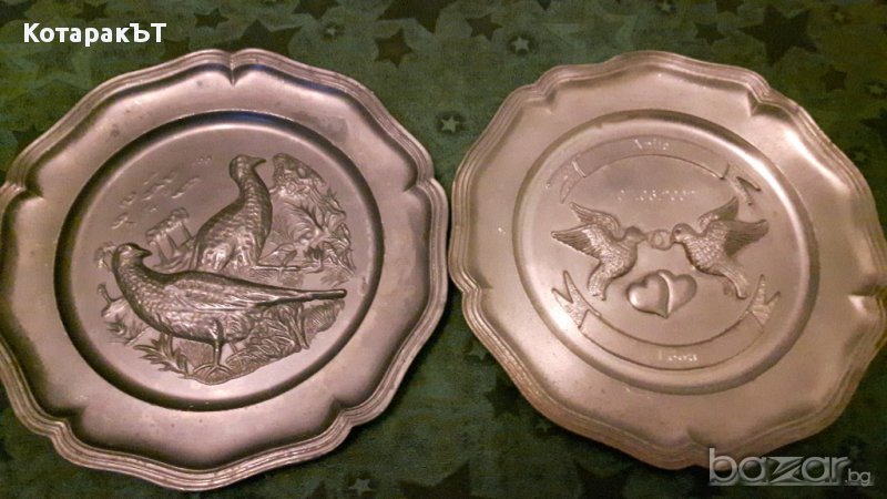 Релефни пана - Птици /цв.метал/ - Лот 2 бр., снимка 1