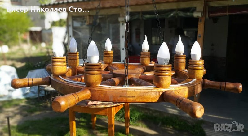 Ръчно изработен рул-полилей с дървени чашки!, снимка 1