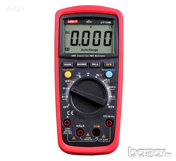 Мултицет със зумер UT-139B VAC/VDC | AAC/ADC | OHM | F | Hz, снимка 1