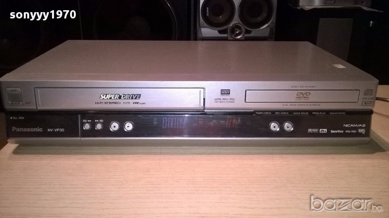 Panasonic nv-vp30ec-s hifi video+dvd+optical out-внос швеицария, снимка 1