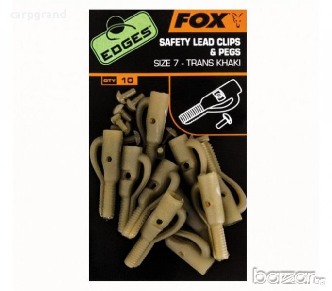 Кипс за олово FOX SAFETY LEAD CLIPS + Pegs, снимка 1