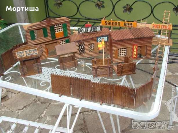  Дървен макет на американски форт  НАМАЛЕНИЕ разпродажба , снимка 1