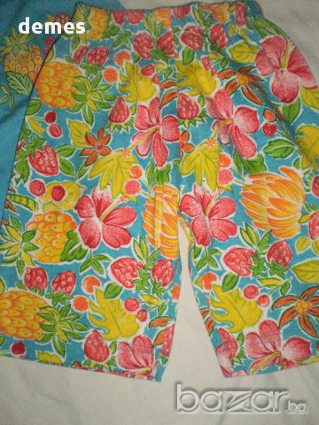Комплект за 3-4 годишно момиче от потник и шорти с плодчета, снимка 2 - Детски комплекти - 10446637