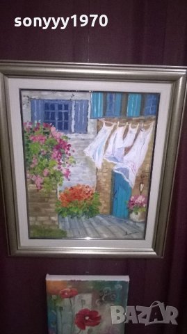 картина-платно и маслени бои с рамка-2-40х30см, снимка 8 - Колекции - 21975423