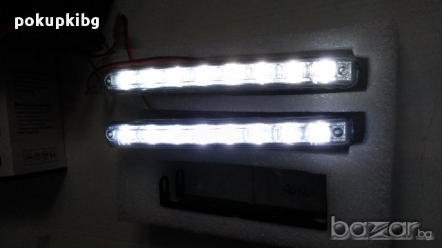 E4 Сертификат 2 x 8 Led лед Drl Дневни Светлини, Размери: 16см x 2см/led Drl Daytime, снимка 15 - Аксесоари и консумативи - 8699729