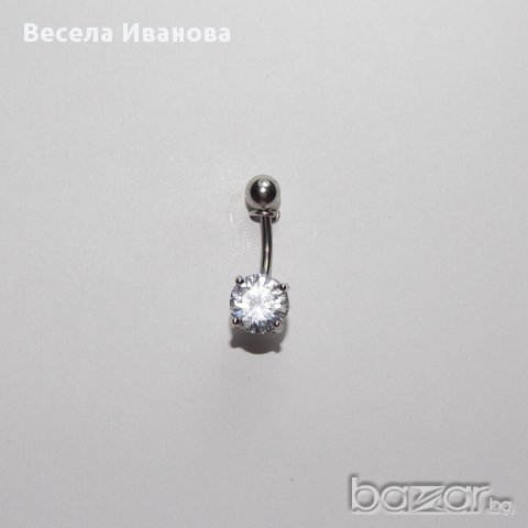 ОБЕЦА ЗА ПЪП С КРИСТАЛИ, снимка 3 - Обеци - 10605894