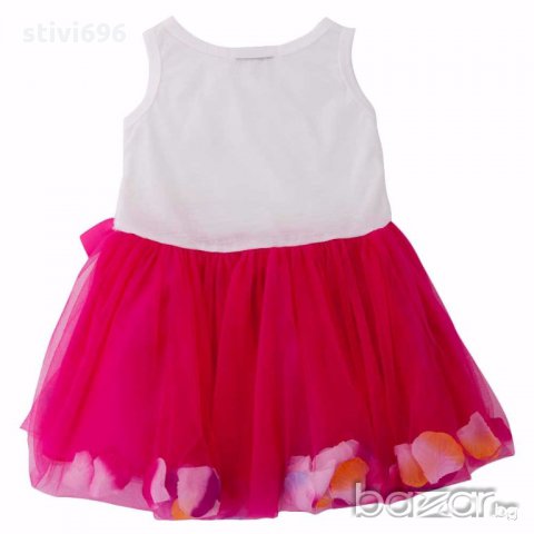 детска рокля перли-листа 10 розова;. , снимка 3 - Бебешки рокли - 16999426